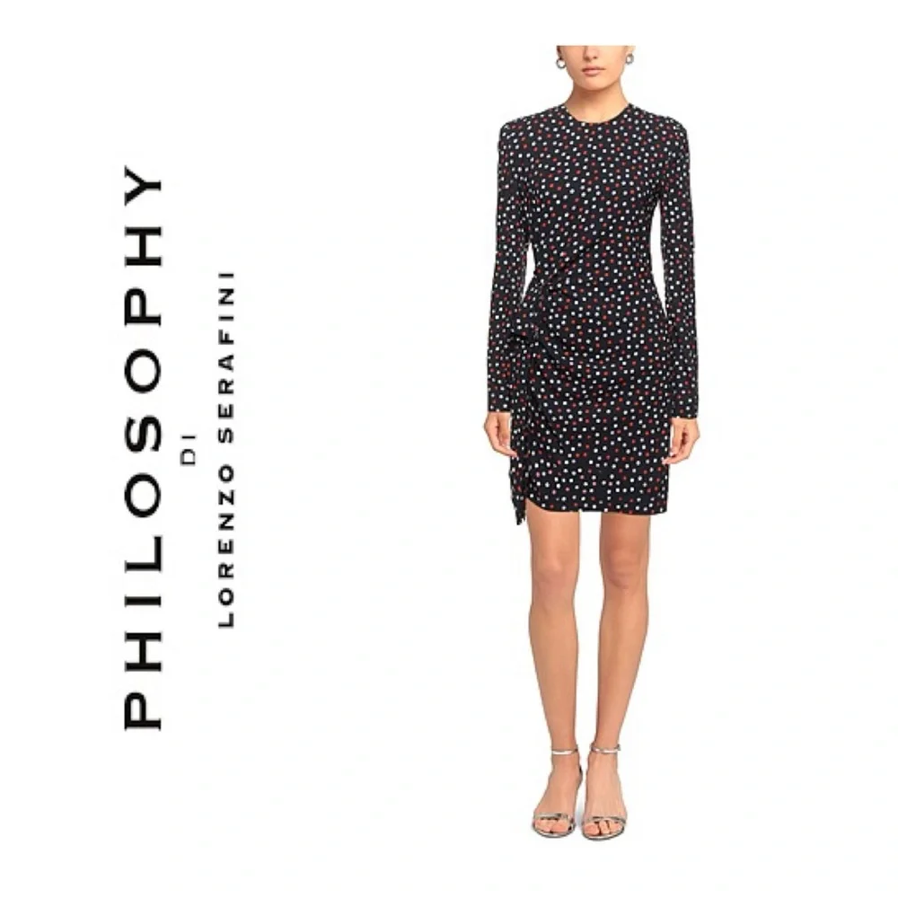 PHILOSOPHY di LORENZO SERAFINI polka dot dress size 40/ 4
